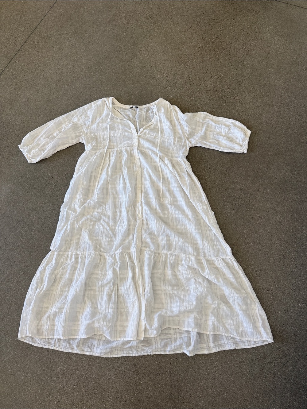 Young Fabulous & Broke White Cotton Gauze Kids' Dress